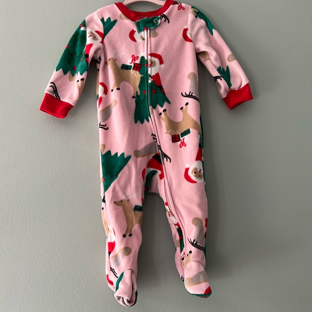 Carter’s Christmas footie pajamas